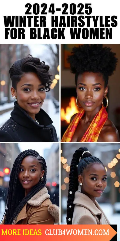 23 Top Winter Hairstyles for Black Women 2024-2025: Protective & Trendy Styles You’ll Love