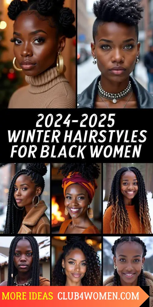 23 Top Winter Hairstyles for Black Women 2024-2025: Protective & Trendy Styles You’ll Love