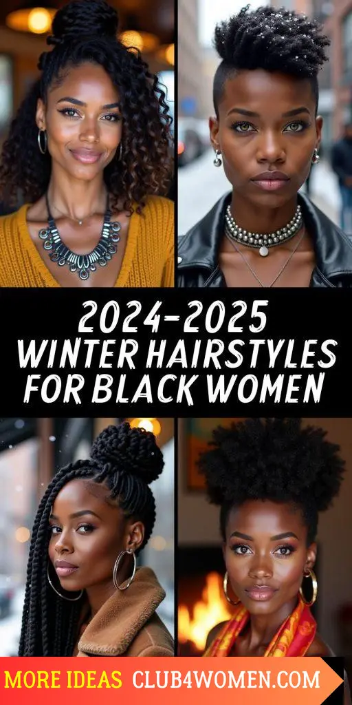 23 Top Winter Hairstyles for Black Women 2024-2025: Protective & Trendy Styles You’ll Love