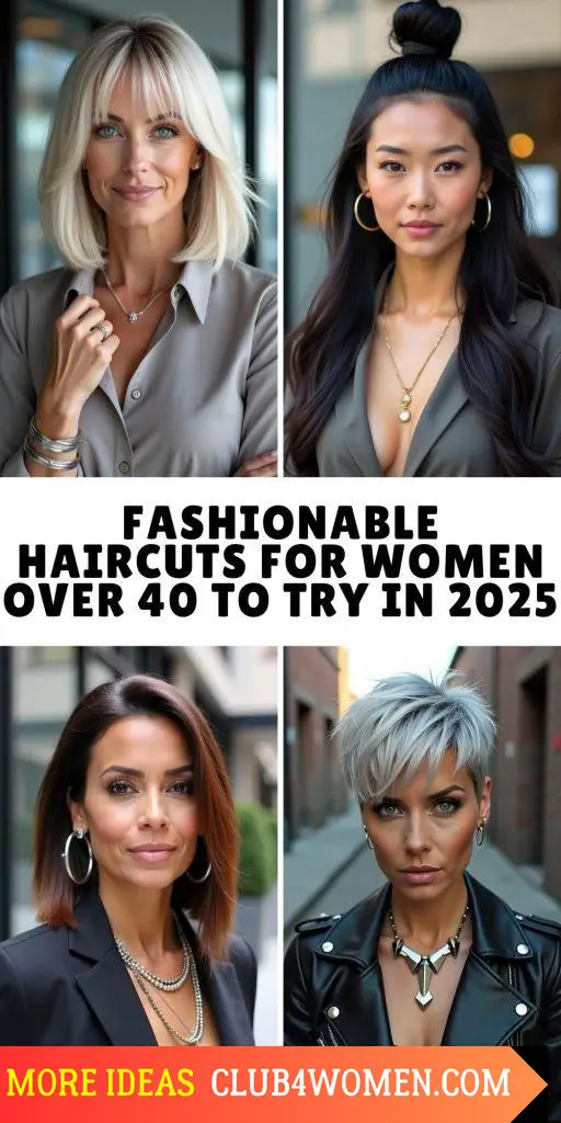 23 Trendy Hairstyles for Women Over 40: Best Haircuts of 2025