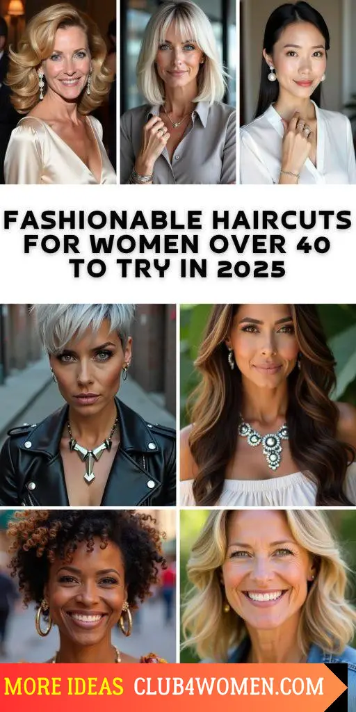 23 Trendy Hairstyles for Women Over 40: Best Haircuts of 2025