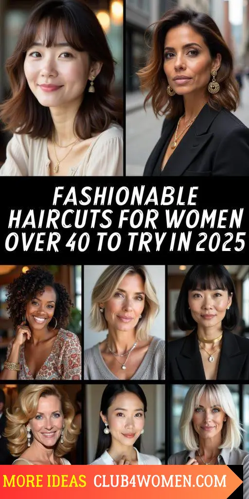 23 Trendy Hairstyles for Women Over 40: Best Haircuts of 2025