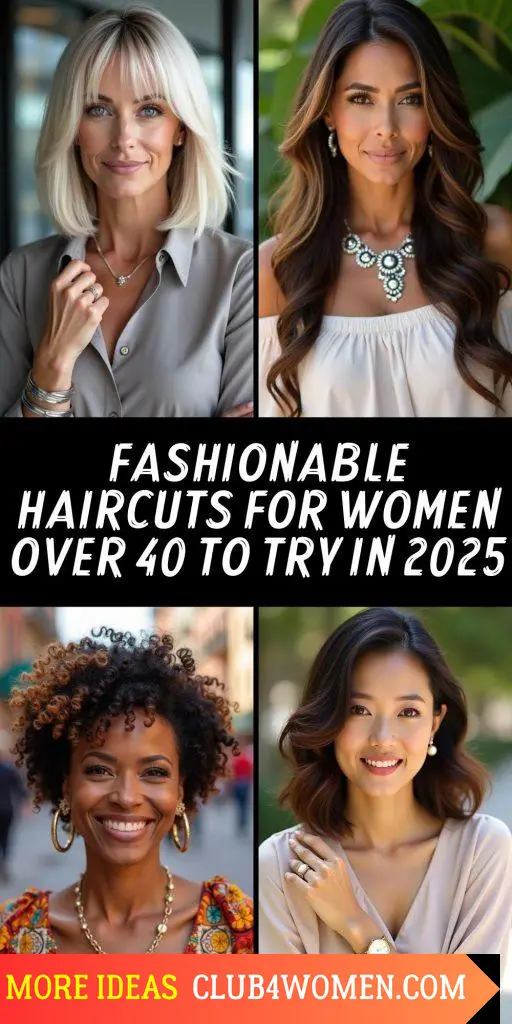 23 Trendy Hairstyles for Women Over 40: Best Haircuts of 2025