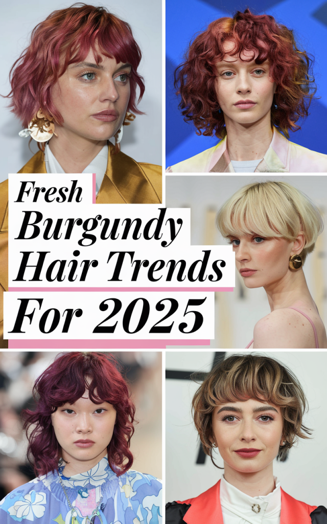 Top 23 Burgundy Hair Color Trends for 2025