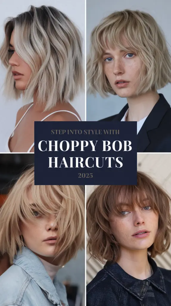 Choppy Bob Haircuts 2025: Edgy Styles and Trendy Looks for All