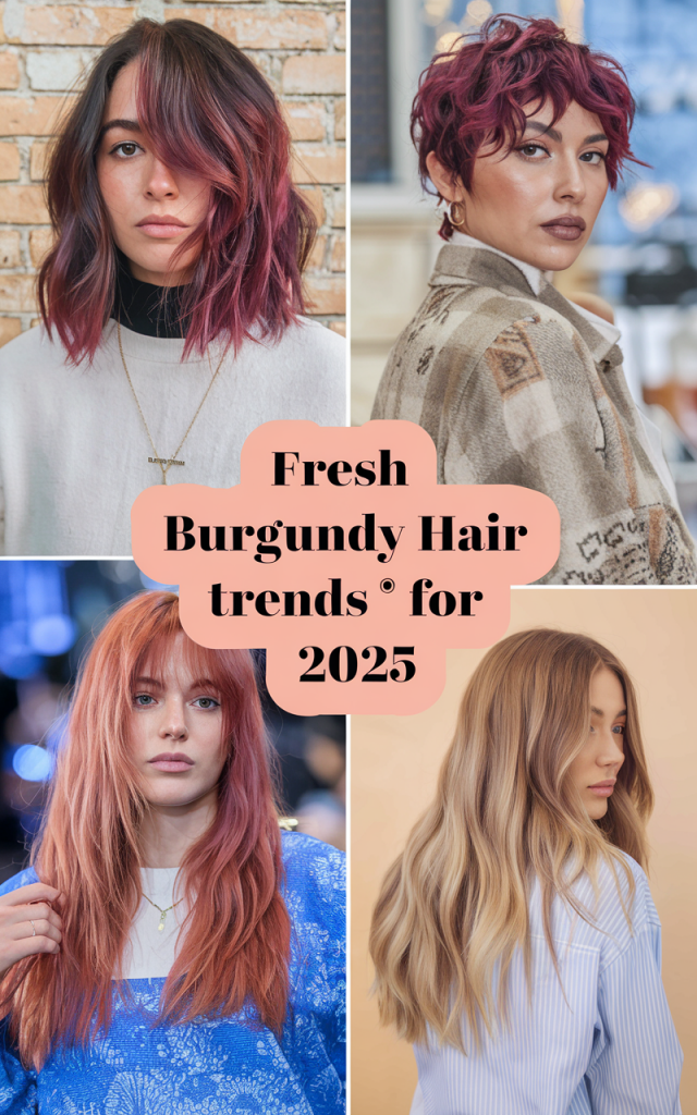 Top 23 Burgundy Hair Color Trends for 2025