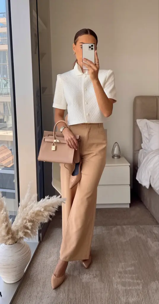 Spring Office Outfits for Women 2025 – Business Casual & Minimal Chic Styles