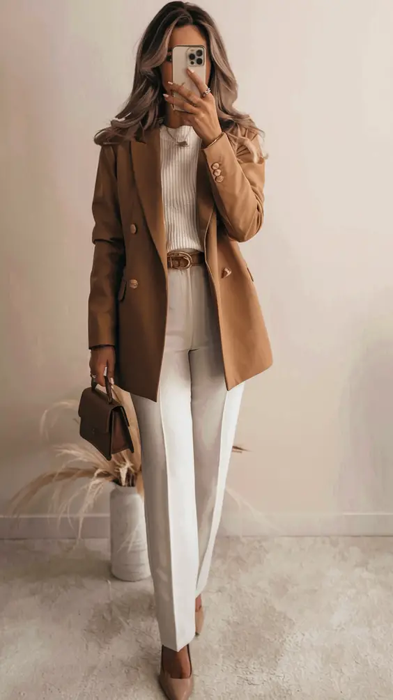 Spring Office Outfits for Women 2025 – Business Casual & Minimal Chic Styles