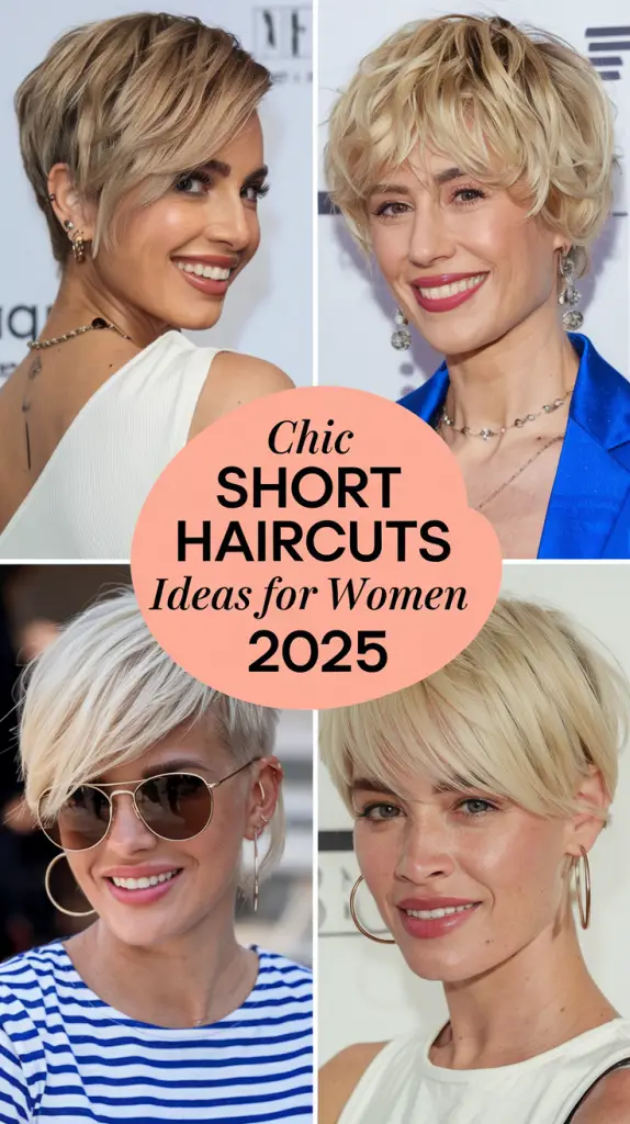 Short Spring Haircuts Ideas 2025: Stylish Pixies and Chic Bobs