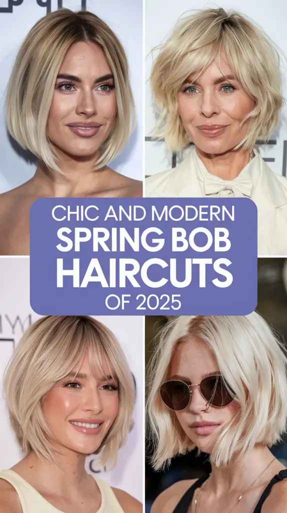 Spring Bob Haircuts Ideas 2025: Stylish Trends for All