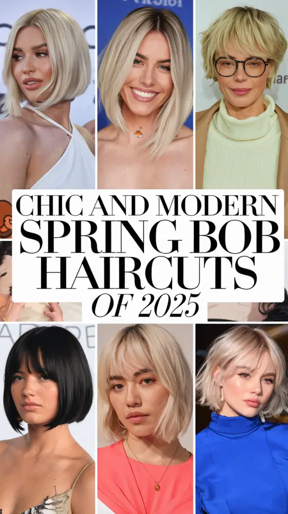 Spring Bob Haircuts Ideas 2025: Stylish Trends for All