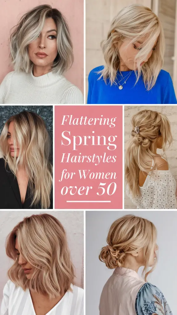 Refresh Your Look: Spring Hairstyles for Women Over 50 with Chic Bobs and Natural Curls