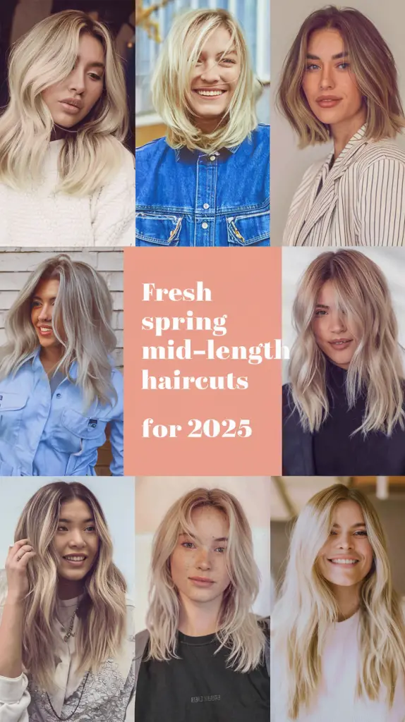 Trendy Spring Haircuts for Mid-Length Hair – Fresh Ideas for 2025