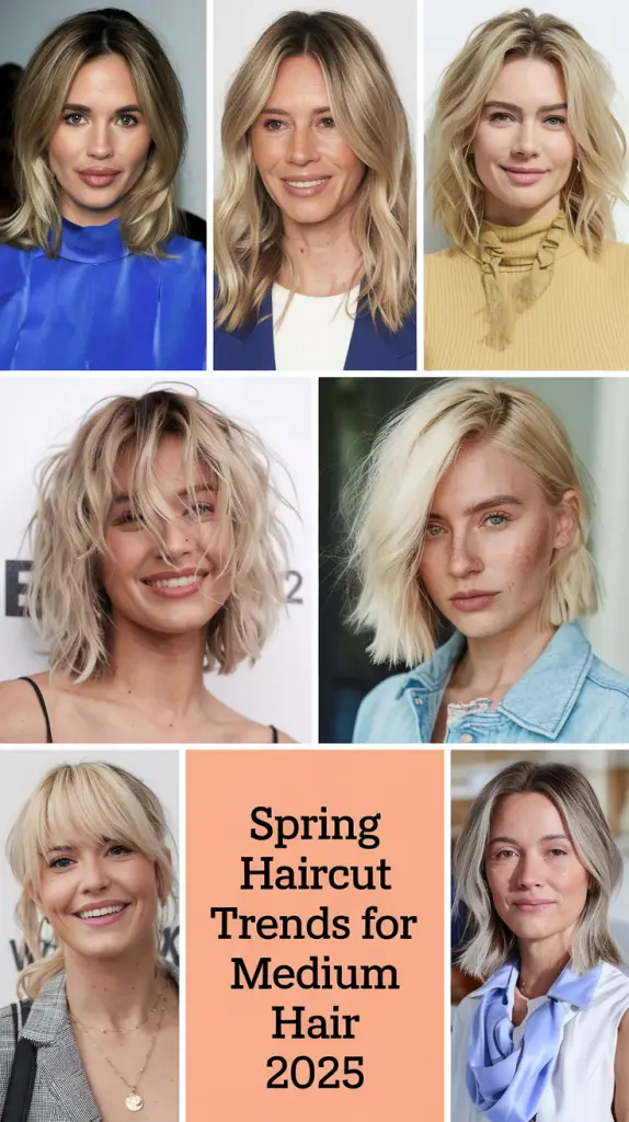 Trendy Spring Haircuts for Medium Hair Ideas 2025