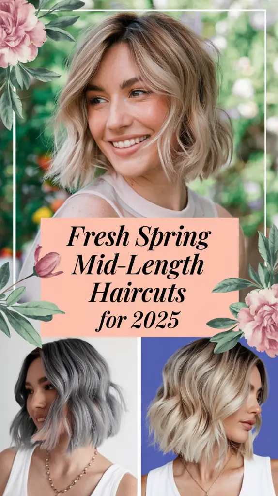 Trendy Spring Haircuts for Mid-Length Hair – Fresh Ideas for 2025