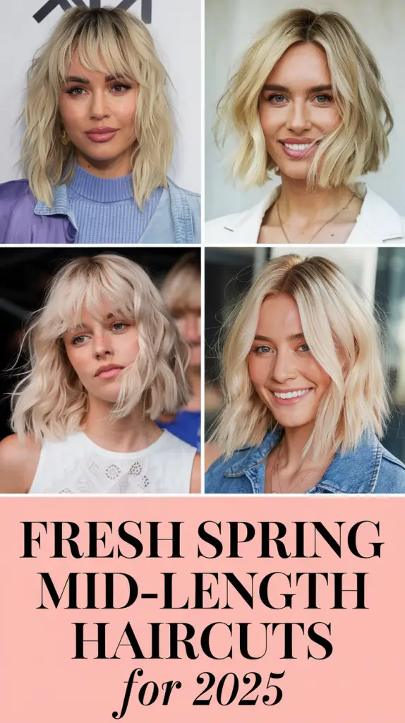 Trendy Spring Haircuts for Mid-Length Hair – Fresh Ideas for 2025