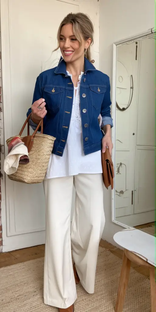 Spring Fashion Casual Outfits 2025: Korean-Inspired Chic for Women Over 40