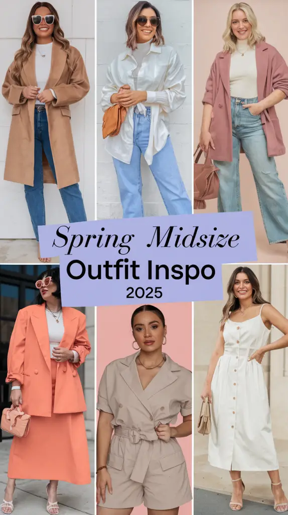 Spring Midsize Fashion Outfits Inspo 2025: Trendy Looks for Every Occasion