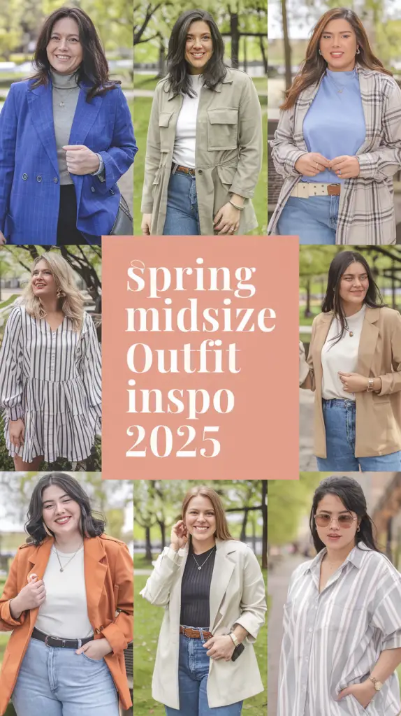 Spring Midsize Fashion Outfits Inspo 2025: Trendy Looks for Every Occasion